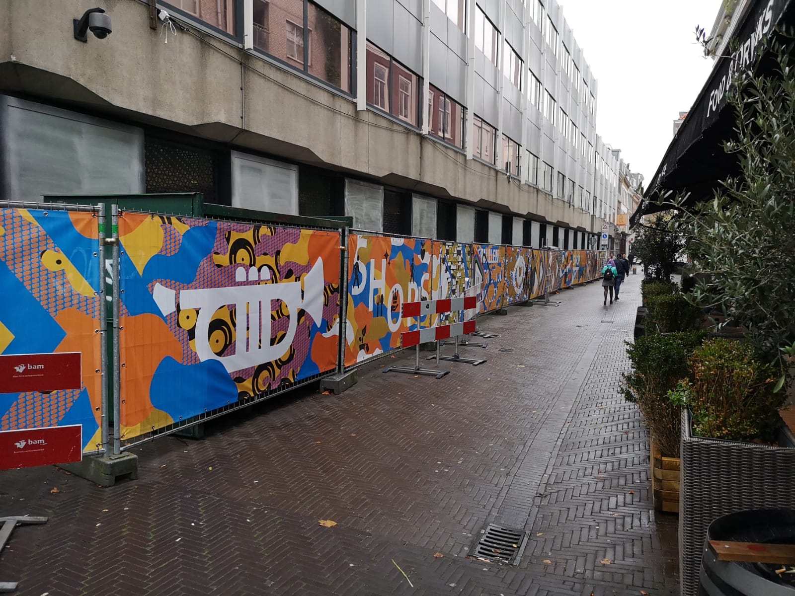 Bouwhekdoeken voor het Ministerie van Defensie in Den Haag