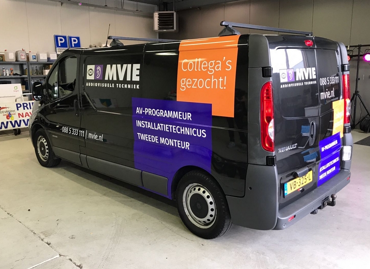 Mvie bus belettering