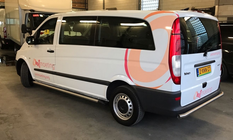 Ontmoeting auto belettering